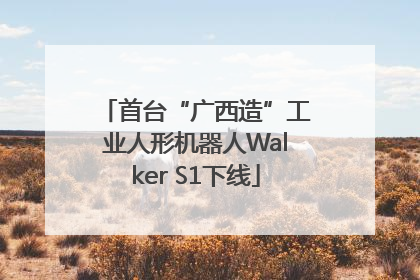 首台“广西造”工业人形机器人Walker S1下线
