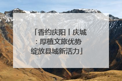 香约庆阳丨庆城：厚植文旅优势 绽放县域新活力