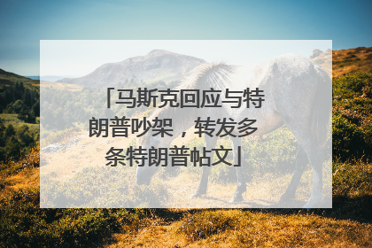 马斯克回应与特朗普吵架，转发多条特朗普帖文