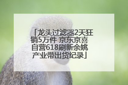 龙头过滤器2天狂销5万件 京东京喜自营618刷新余姚产业带出货纪录