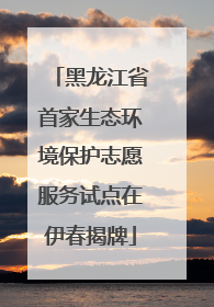 黑龙江省首家生态环境保护志愿服务试点在伊春揭牌