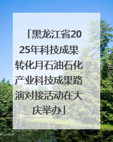 黑龙江省2025年科技成果转化月石油石化产业科技成果路演对接活动在大庆举办