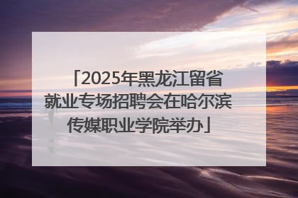 2025年黑龙江留省就业专场招聘会在哈尔滨传媒职业学院举办