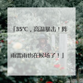 35℃，高温暴击！阵雨雷雨也在候场了！