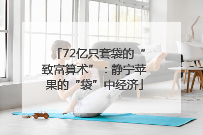 72亿只套袋的“致富算术”：静宁苹果的“袋”中经济